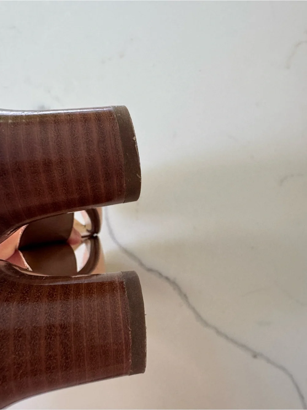 Ferragamo Brown Leather Crossover Slide Sandals